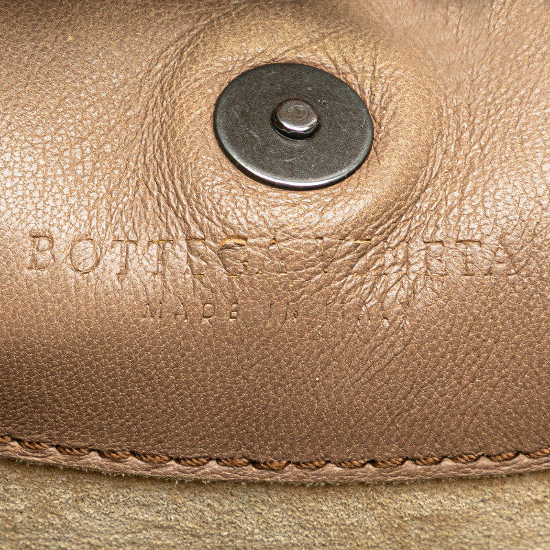 ボッテガヴェネタ イントレチャート ハンドバッグ ベージュ レザー レディース BOTTEGAVENETA 【中古】