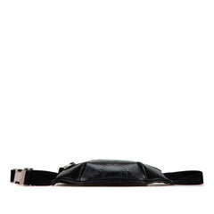 グッチ GGエンボス ウエストバッグ ボディバッグ 658582 ブラック レザー レディース GUCCI 【中古】