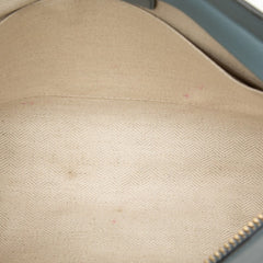ロエベ アナグラム ショルダーバッグ ライトブルー レザー レディース LOEWE 【中古】