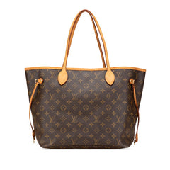 ルイ ヴィトン モノグラム ネヴァーフルMM ショルダ-バッグ トートバッグ M40156 ブラウン PVC レザー レディース LOUIS VUITTON 【中古】