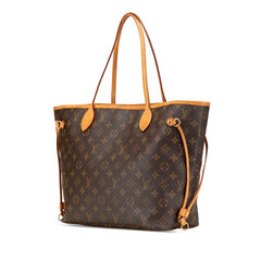 ルイ ヴィトン モノグラム ネヴァーフルMM ショルダ-バッグ トートバッグ M40156 ブラウン PVC レザー レディース LOUIS VUITTON 【中古】