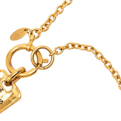 シャネル 31 RUE CAMBON ル カンボン タグ プレート ネックレス ゴールド メッキ レディース CHANEL 【中古】