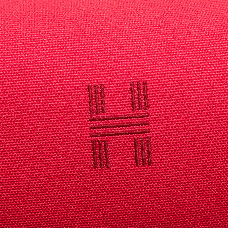 エルメス ブリッドアブラックPM ハンドバッグ ハイビスカス ピンク キャンバス レディース HERMES 【中古】