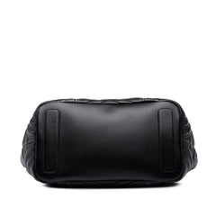 グッチ GGマーモント ハンドバッグ ショルダーバッグ 847387 ブラック レザー レディース GUCCI 中古