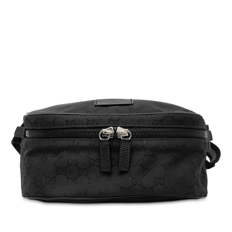 グッチ GGナイロン ベルトバッグ ウエストバッグ 509643 ブラック ナイロン レザー メンズ GUCCI 【中古】