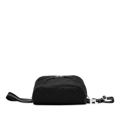 グッチ GGナイロン ベルトバッグ ウエストバッグ 509643 ブラック ナイロン レザー メンズ GUCCI 【中古】