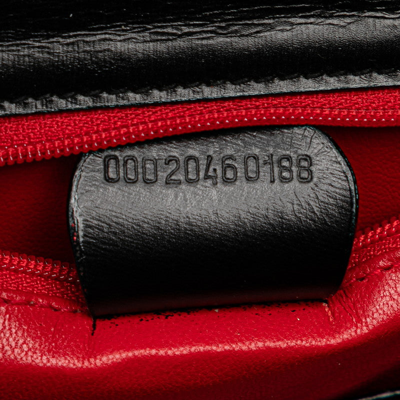 グッチ バンブー ハンドバッグ ショルダーバッグ 2WAY 00020460188 ブラック レザー レディース GUCCI 【中古】