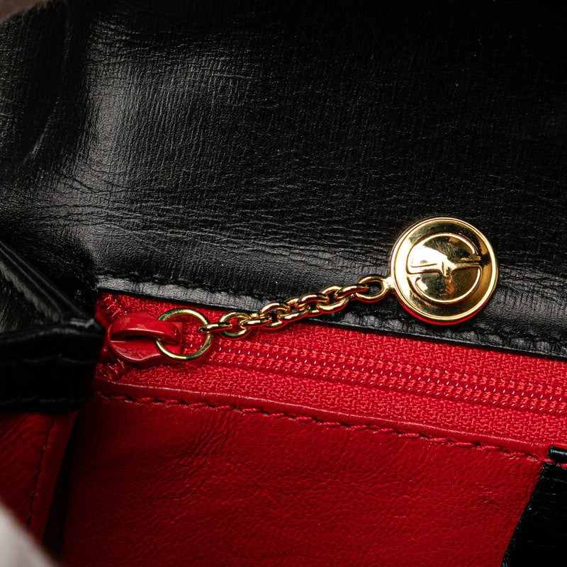 グッチ バンブー ハンドバッグ ショルダーバッグ 2WAY 00020460188 ブラック レザー レディース GUCCI 【中古】