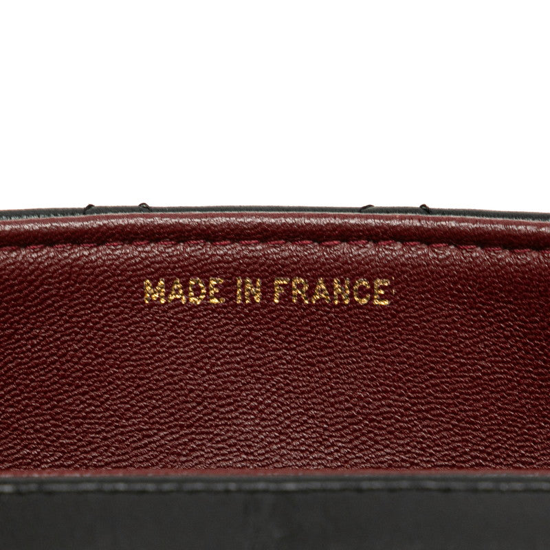 シャネル マトラッセ20 ココマーク チェーン ショルダーバッグ ブラック ラムスキン レディース CHANEL 【中古】