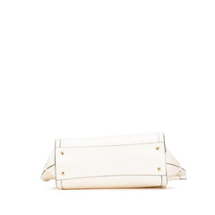 サルヴァトーレフェラガモ ガンチーニ エイミー ハンドバッグ トートバッグ アイボリー ホワイト レザー レディース Salvatore Ferragamo 【中古】