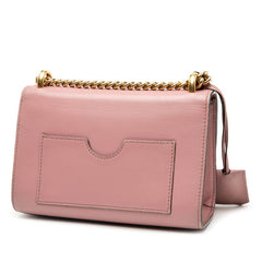 グッチ パドロック チェーン ショルダーバッグ ハンドバッグ 409487 ピンク系 レザー レディース GUCCI 【中古】