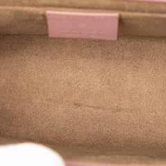 グッチ パドロック チェーン ショルダーバッグ ハンドバッグ 409487 ピンク系 レザー レディース GUCCI 【中古】