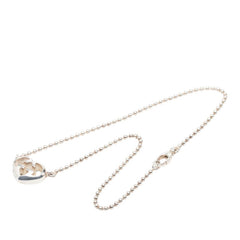 グッチ ハートモチーフ GGロゴ チェーン ペンダント ネックレス SV925 シルバー レディース GUCCI 中古