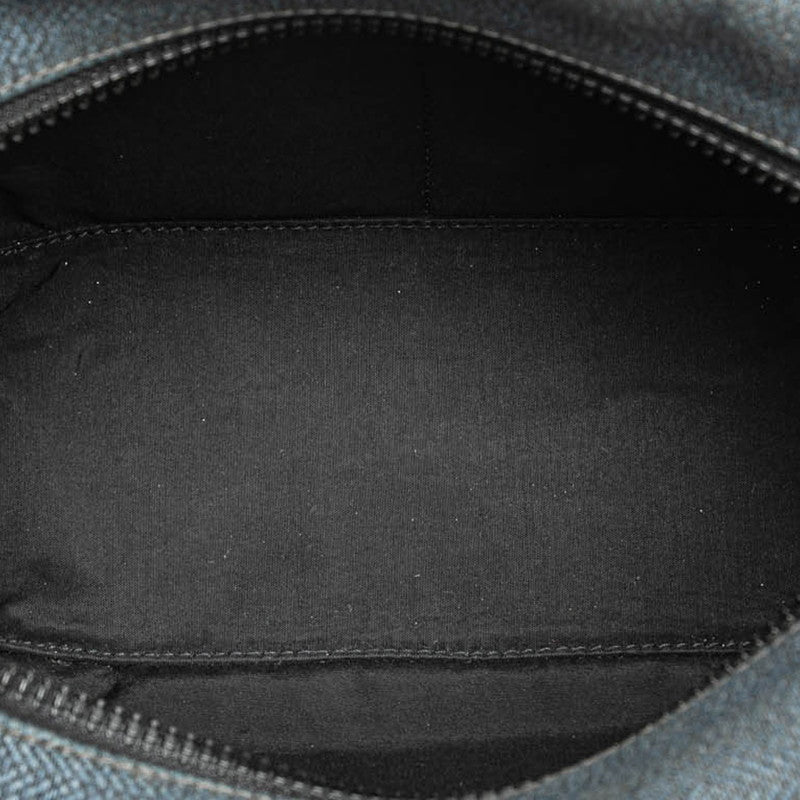 エルメス グローブトロッターMM ポーチ セカンドバッグ ネイビー トワルシェブロン レディース HERMES 【中古】