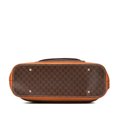 セリーヌ マカダム ハンドバッグ ブラウン PVC レザー レディース CELINE 【中古】