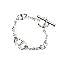 エルメス シェーヌダンクル ファランドール ブレスレット SV925 シルバー レディース HERMES 【中古】