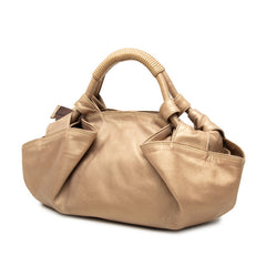 ロエベ アナグラム ナッパアイレ ハンドバッグ ゴールド レザー レディース LOEWE 中古