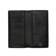 ルイ ヴィトン モノグラム エクリプス ポルトフォイユ ブラザ 長財布 M61697 ブラック PVC レザー メンズ LOUIS VUITTON 中古