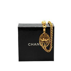シャネル ヴィンテージ ココマーク ネックレス ゴールド メッキ レディース CHANEL 【中古】