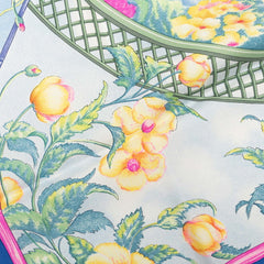 エルメス カレ90 GIVERNY ジヴェルニー モネの庭 スカーフ ブルー マルチカラー シルク レディース HERMES 【中古】