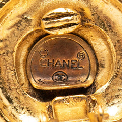シャネル ラウンド サークル イヤリング ゴールド メッキ ビジュー レディース CHANEL 【中古】