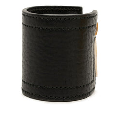 フェンディ ブレスレット 8AG042 ブラック レザー メタル レディース FENDI 【中古】