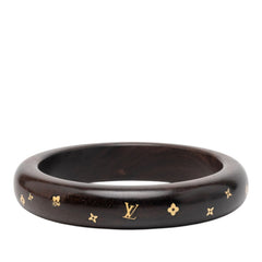 ルイ ヴィトン ブラスレ シルヴァニア TPM バングル M66010 ブラウン ウッド レディース LOUIS VUITTON 【中古】
