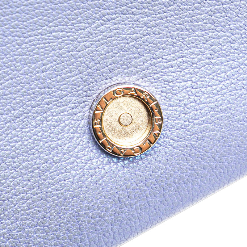 ブルガリ セルペンティ チェーンショルダーバッグ パープル レザー レディース BVLGARI 【中古】