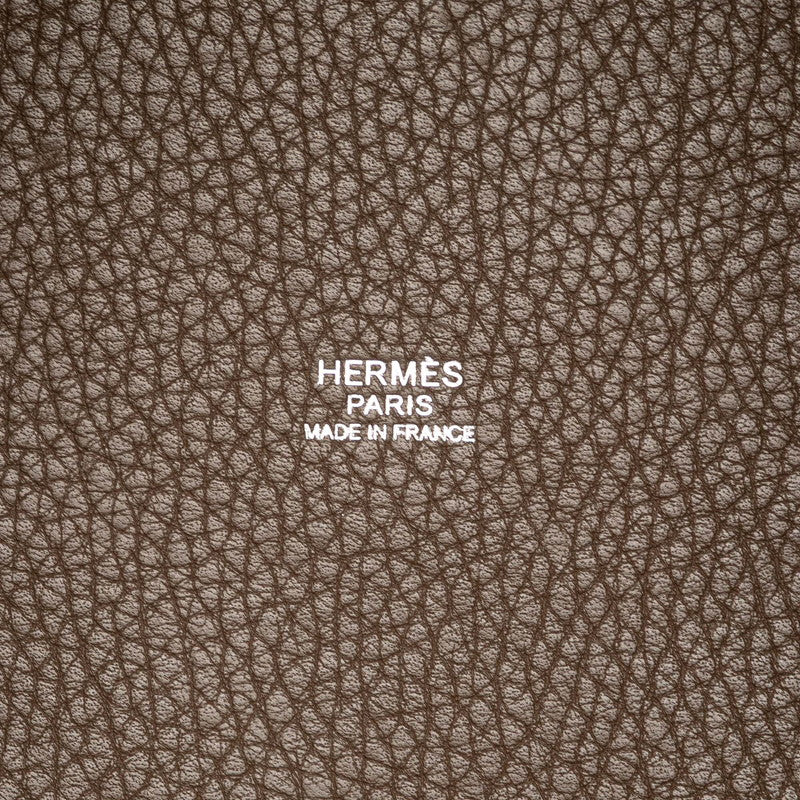 エルメス ピコタンロックPM ハンドバッグ エトゥープ グレージュ シルバー金具 トリヨンクレマンス レディース HERMES 【中古】