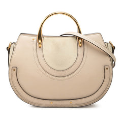 クロエ ピクシー ハンドバッグ ショルダーバッグ 2WAY ベージュ スウェード レザー レディース Chloe 【中古】
