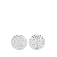 エルメス セリエ イヤリング シルバー メタル レディース HERMES 【中古】