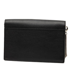 ルイ ヴィトン ポシェット ロックミー チェーン ショルダーバッグ M63471 ブラック レザー レディース LOUIS VUITTON 【中古】