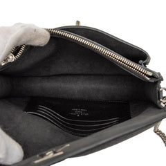ルイ ヴィトン ポシェット ロックミー チェーン ショルダーバッグ M63471 ブラック レザー レディース LOUIS VUITTON 【中古】