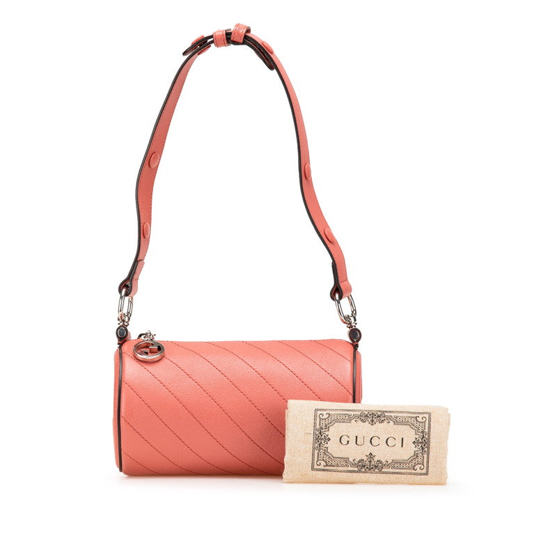 グッチ ブロンディ ショルダーバッグ 760170 ピンク レザー レディース GUCCI 【中古】