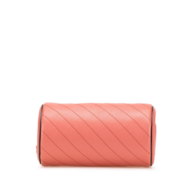 グッチ ブロンディ ショルダーバッグ 760170 ピンク レザー レディース GUCCI 【中古】