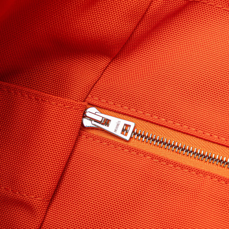 エルメス サックドパンサージュ グルーム ハンドバッグ ショルダーバッグ 2WAY ネイビー ブラウン キャンバス レディース HERMES 【中古】