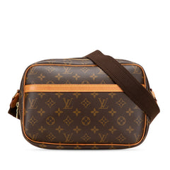 ルイ ヴィトン モノグラム  リポーターPM 斜め掛け ショルダーバッグ  M45254 ブラウン PVC レザー レディース LOUIS VUITTON 【中古】