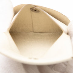 エルメス バスティア コインケース 小銭入れ アクセサリー ジュエリー ケース ベージュ系 シルバー金具 ヴォーエプソン レディース HERMES 【中古】