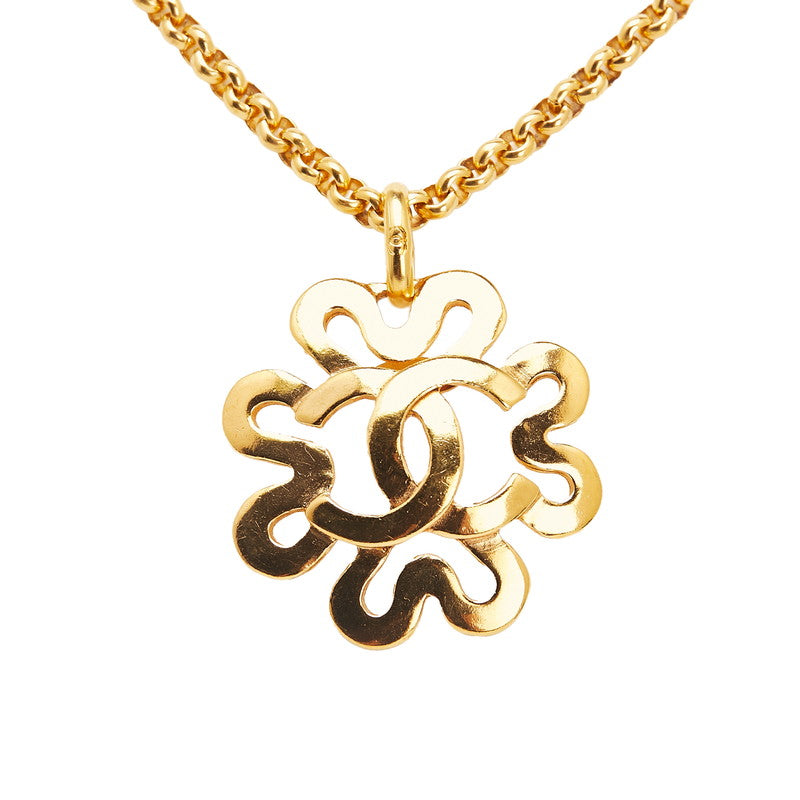 シャネル ヴィンテージ ココマーク ネックレス ゴールド メッキ レディース CHANEL 【中古】