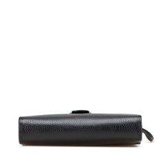 ディオール CDロゴ ショルダーバッグ ブラック レザー レディース Dior 【中古】