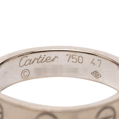 カルティエ ラブリング リング 指輪 #47 7号 K18WG ホワイトゴールド 750 レディース CARTIER 【中古】