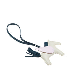 エルメス ロデオチャーム ペガサスMM バッグチャーム ベージュ ピンク グリーン スイフト アニョーミロ レディース HERMES 【中古】