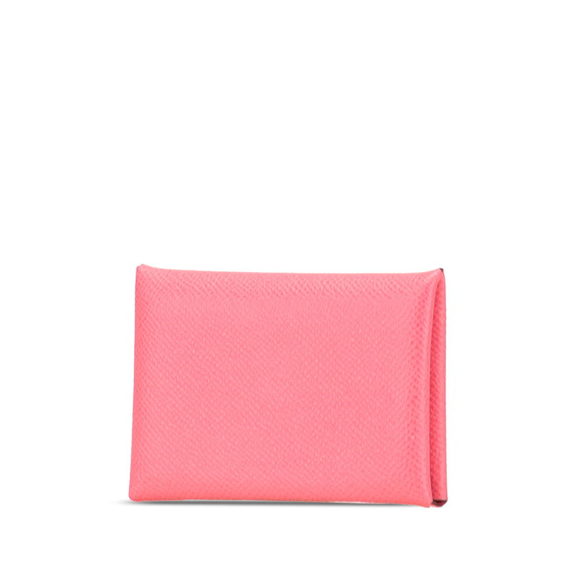 エルメス カルヴィ コインケース ローズアザレ ピンク ヴォーエプソン レディース HERMES 【中古】