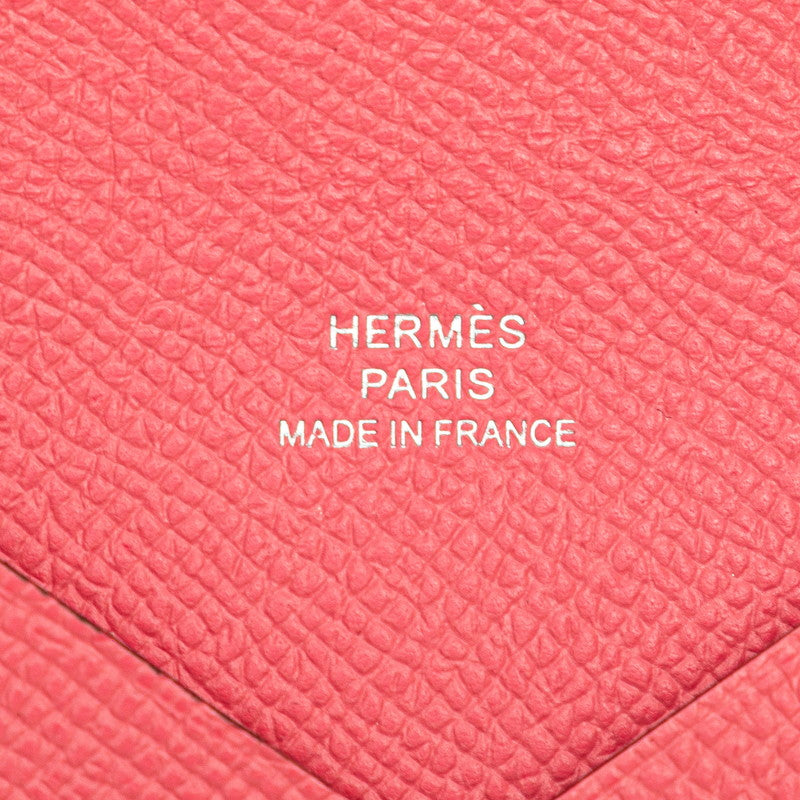 エルメス カルヴィ コインケース ローズアザレ ピンク ヴォーエプソン レディース HERMES 【中古】