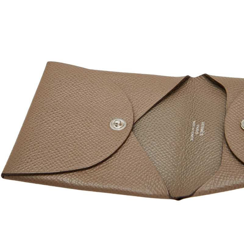 エルメス バスティア コインケース 小銭入れ エトゥープ グレー ヴォーエプソン レディース HERMES 【中古】