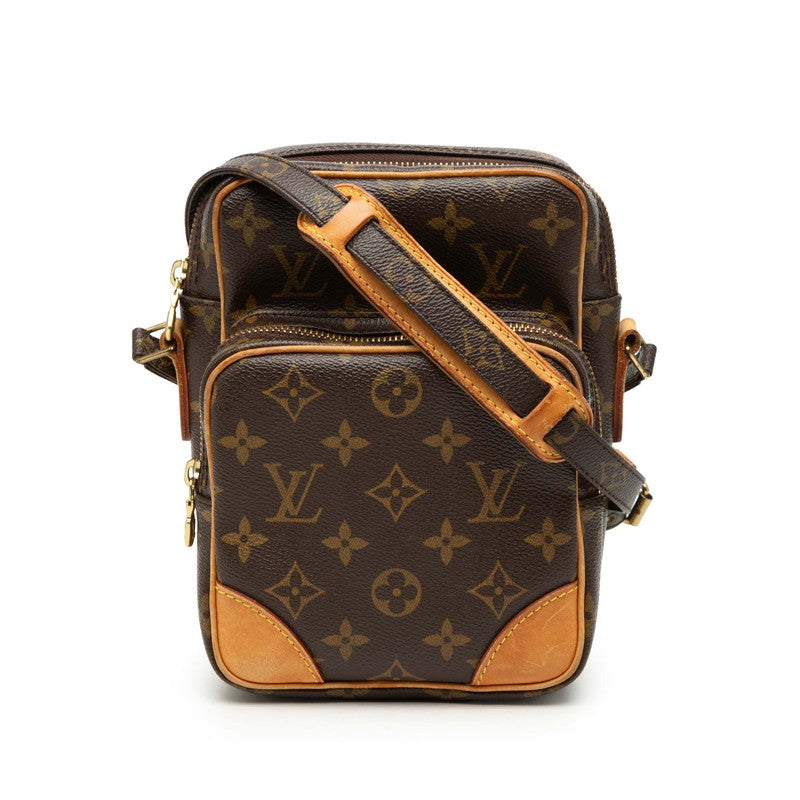 ルイ ヴィトン アマゾン 斜め掛け ショルダーバッグ M45236 ブラウン PVC レザー レディース LOUIS VUITTON 【中古】