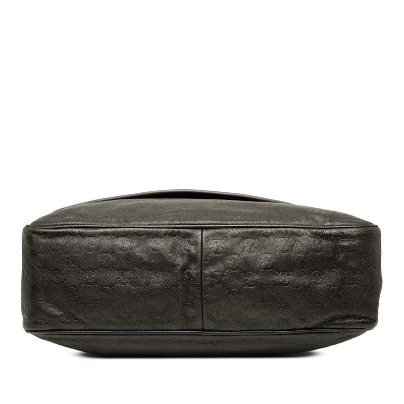 グッチ グッチシマ メッセンジャーバッグ ショルダーバッグ 斜め掛け 223665 ブラウン レザー レディース GUCCI 【中古】