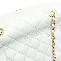 シャネル ダイアナ ココマーク 斜め掛け チェーン ショルダーバッグ ライトブルー ラムスキン レディース CHANEL 【中古】