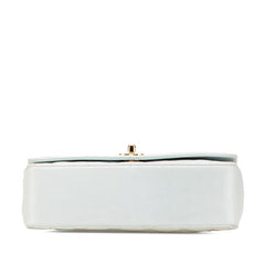 シャネル ダイアナ ココマーク 斜め掛け チェーン ショルダーバッグ ライトブルー ラムスキン レディース CHANEL 【中古】