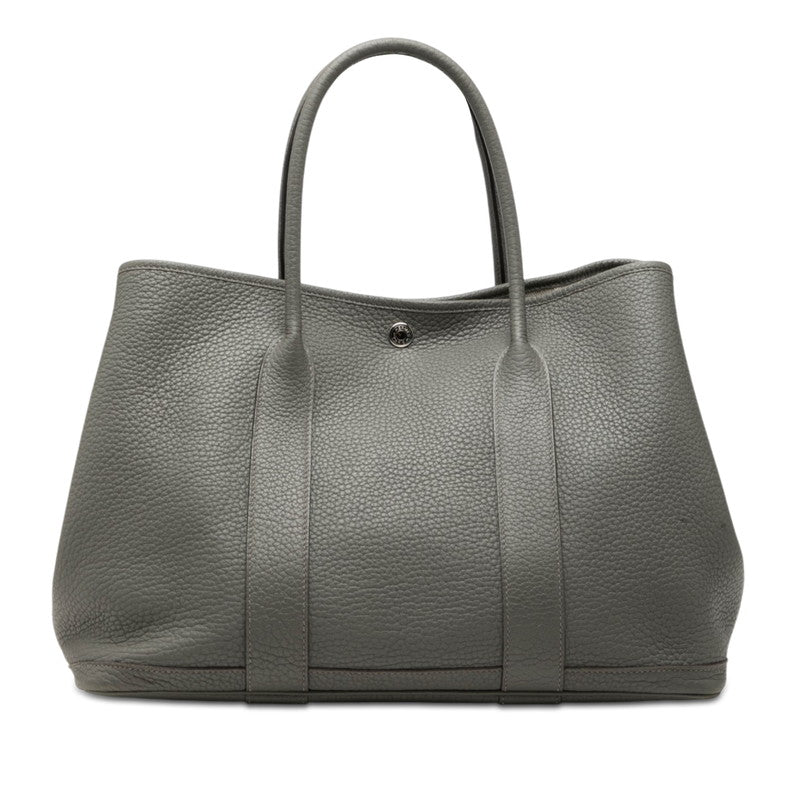 エルメス ガーデンパーティPM トートバッグ ハンドバッグ グレー系 ネゴンダ レディース HERMES 【中古】